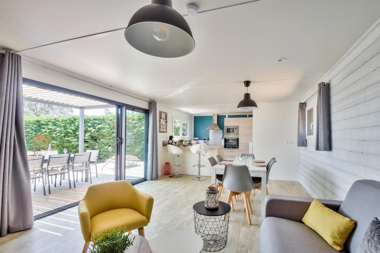 Chalet Pour 8 Dans Residence Avec Piscine Chauffee 布雷蒂诺斯梅尔 外观 照片