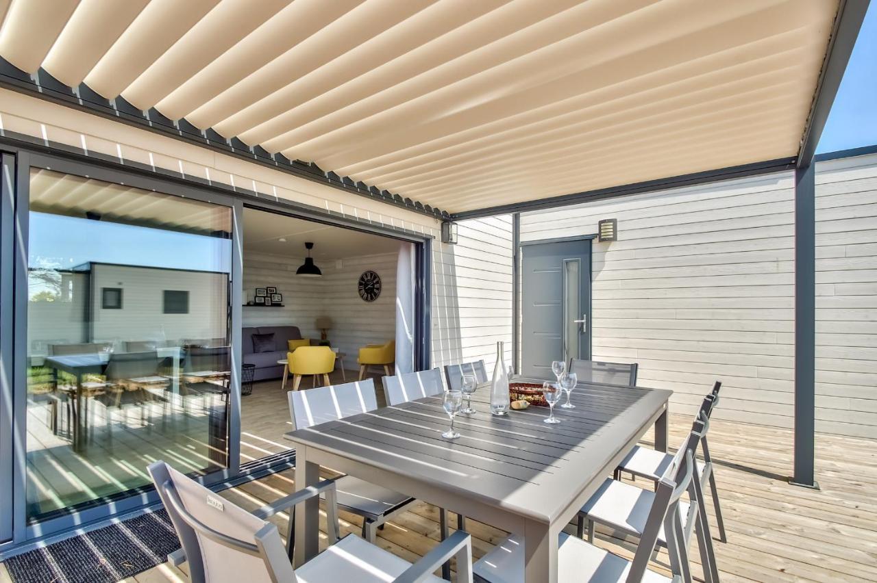 Chalet Pour 8 Dans Residence Avec Piscine Chauffee 布雷蒂诺斯梅尔 外观 照片