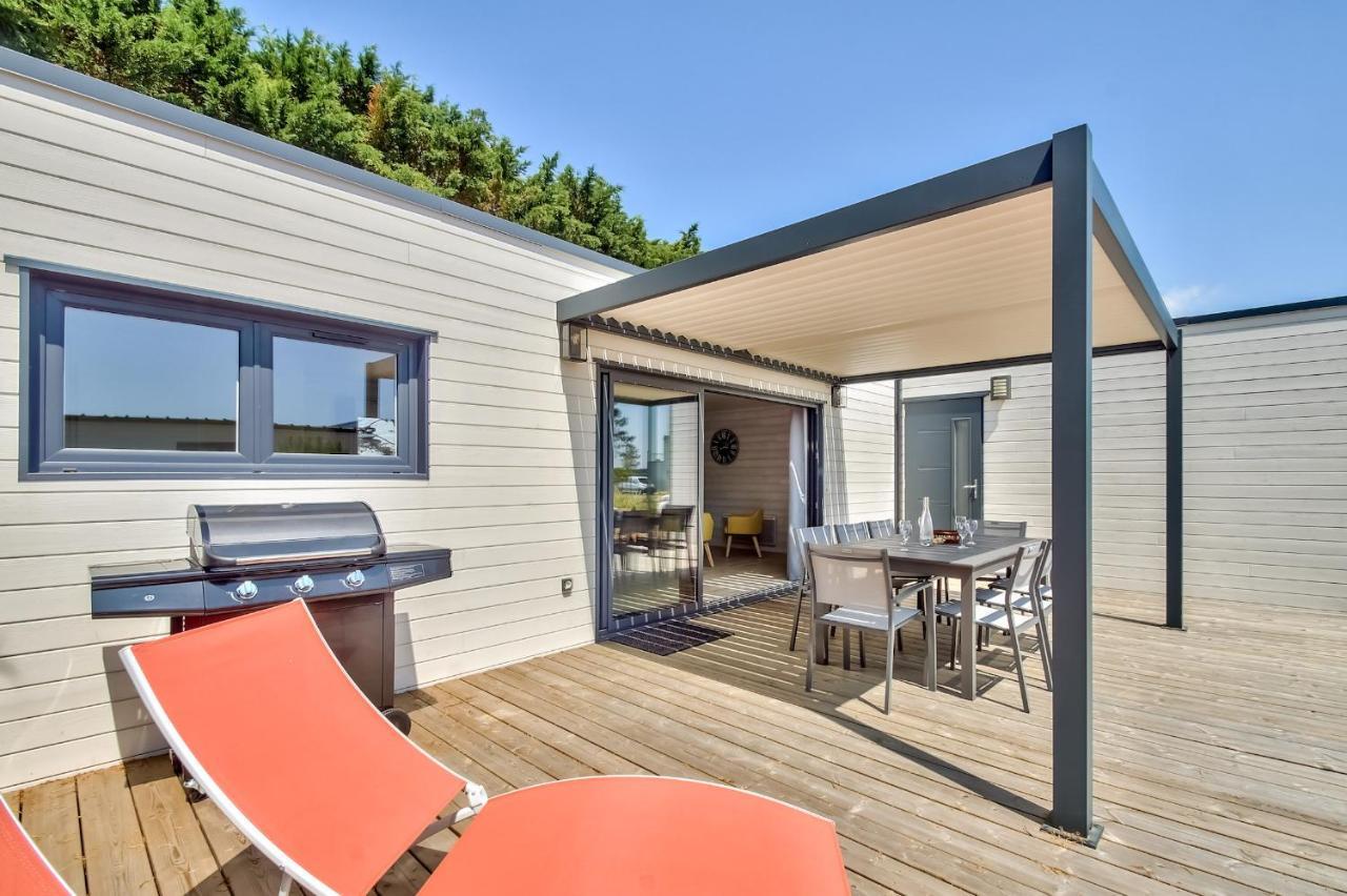Chalet Pour 8 Dans Residence Avec Piscine Chauffee 布雷蒂诺斯梅尔 外观 照片