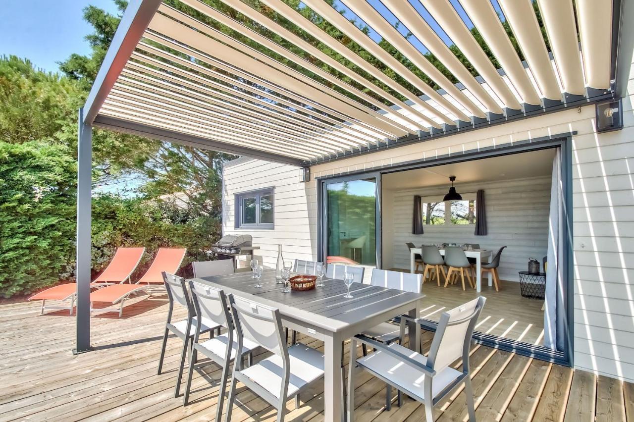 Chalet Pour 8 Dans Residence Avec Piscine Chauffee 布雷蒂诺斯梅尔 外观 照片
